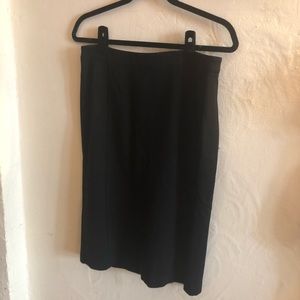 Saks Fifth Avenue black label black pencil skirt